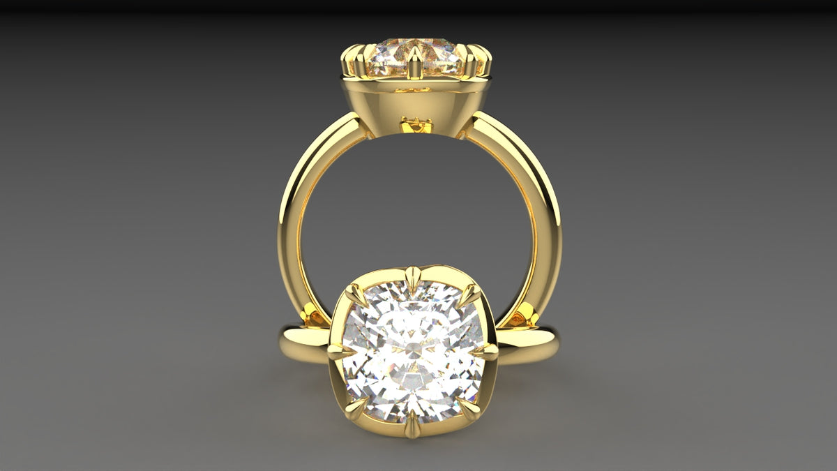 Lauren's Signature Realistic 8 Prong Vintage Bezel Setting