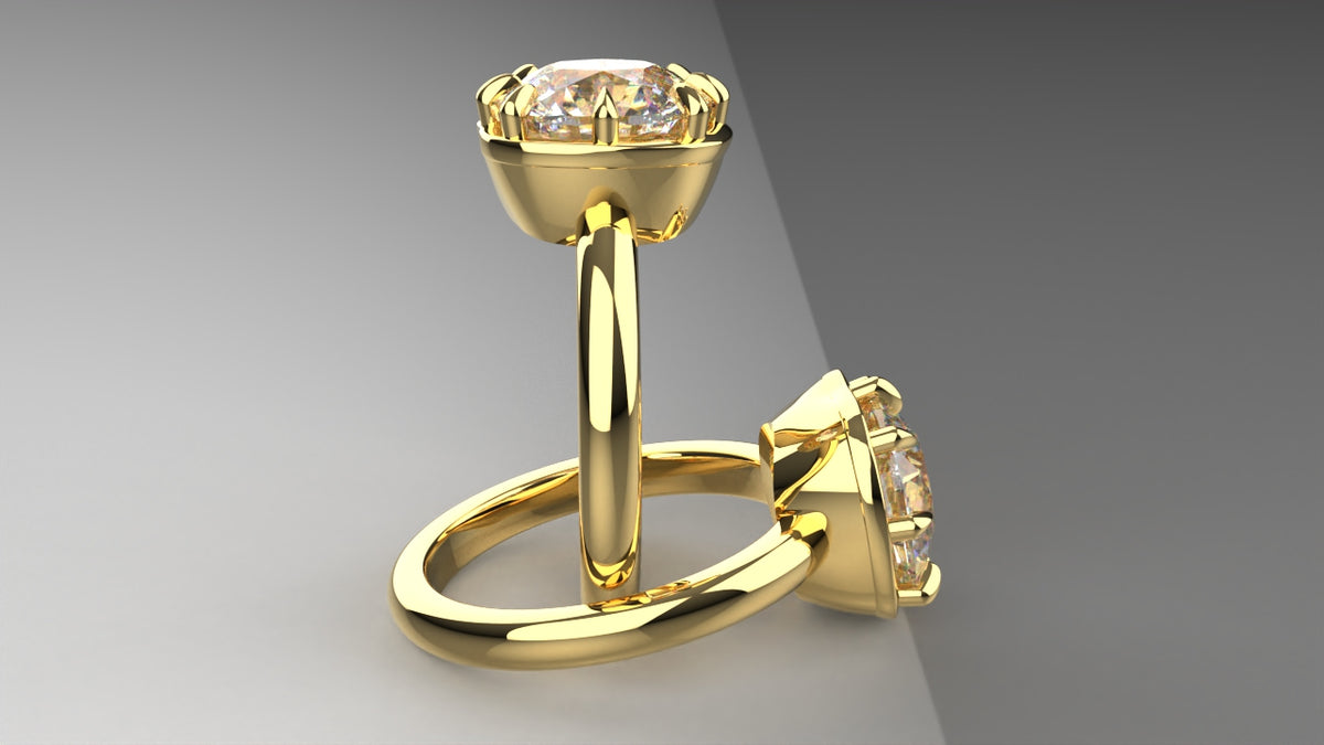 Lauren's Signature Realistic 8 Prong Vintage Bezel Setting