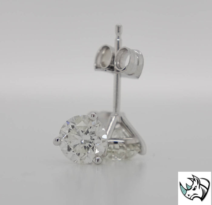 .83cttw Lab Grown Diamond Stud Earrings F/G SI1