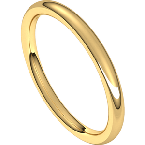 Men's and Ladies 18kt yellow gold wedding bands