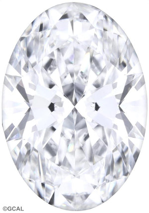 3.0Xct E VVS2 GCAL 8x Cherry Picked Lab Grown Oval Brilliant Diamond