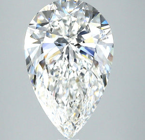 4.01ct F VVS1 Cherry Picked Pear Brilliant Cut Diamond