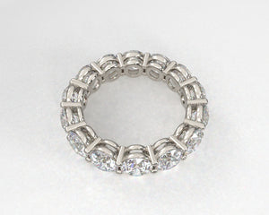 Ladies Platinum Diamond Eternity Ring with 5mm Ideal Cut Lab Grown Diamonds