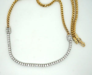 Ladies 16.5" tennis necklace with 1.87cttw mined diamonds