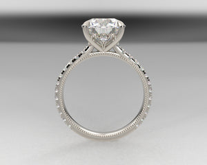 Janet's Signature Split Prong Cathedral Setting with lab grown diamonds