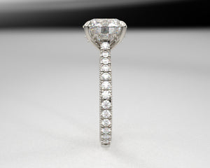 Janet's Signature Split Prong Cathedral Setting with lab grown diamonds