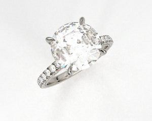 Janet's Signature Split Prong Cathedral Setting with lab grown diamonds