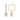 1.27 CTTW Round Lab Diamond Dangle Drop Hoop Earring – 14K Yellow Gold