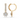 6.59 CTTW Round Lab Diamond Dangle Drop Hoop Earring – 14K Yellow Gold