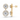 7.14 CTTW Round Lab Diamond Dangle Drop Earring – 14K Yellow Gold