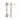 4.93 CTTW Multi Shapes Lab Diamond Linear Earring – 14K Yellow Gold