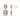 5.15 CTTW Emerald Cut Dangle Drop Earring – 14K Yellow Gold