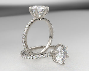 Signature Split Prong Setting w Lab Grown Diamonds