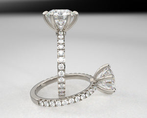 Signature Split Prong Setting w Lab Grown Diamonds