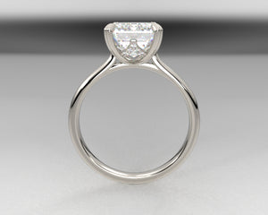 Kayla's Signature Hidden V Halo Engagement Ring w LG Diamonds