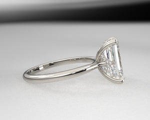 Kayla's Signature Hidden V Halo Engagement Ring w LG Diamonds