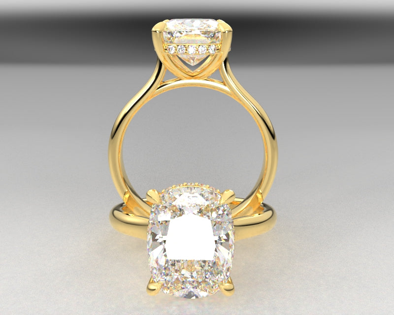 Robin's Signature Cathedral Hidden Halo – Distinctive Gem