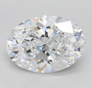 3.05ct D VVS1 GIA XX Lab Grown Oval Brilliant Diamond