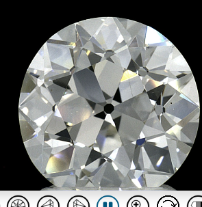 2.47ct J VS1 Natural European Cut Diamond