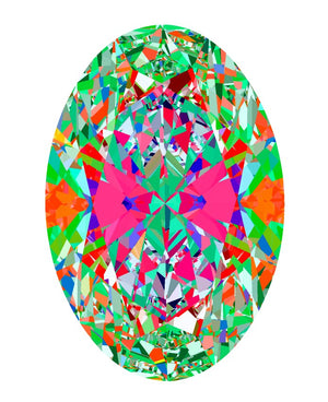 2.04ct D VVS2 Cherry Picked Lab Grown Oval Diamond