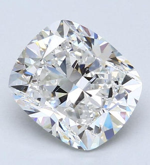 4ct F VS1 GIA Cherry Picked Rectangular Mined Cushion Diamond