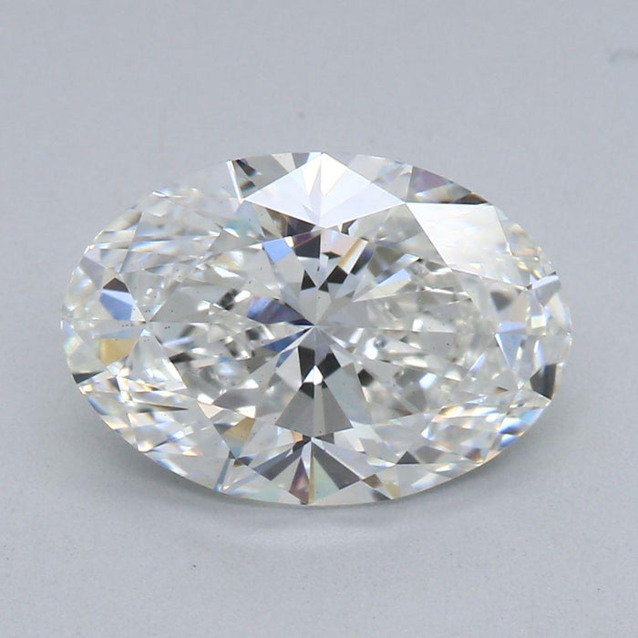 6.04ct F VS2 Cherry Picked Lab Grown Oval Brilliant Diamond