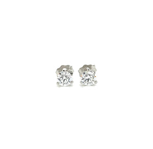 0.51cttw D VS1 Ideal Cut H&A Round Lab Grown Diamond Ready to Go Studs