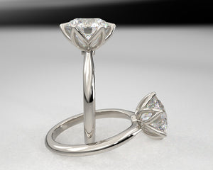 Janelle's Signature Solid Cathedral Engagement Ring