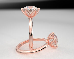 Janelle's Signature Solid Cathedral Engagement Ring