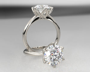 Janelle's Signature Solid Cathedral Engagement Ring