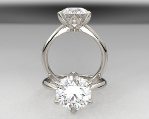 Janelle's Signature Solid Cathedral Engagement Ring