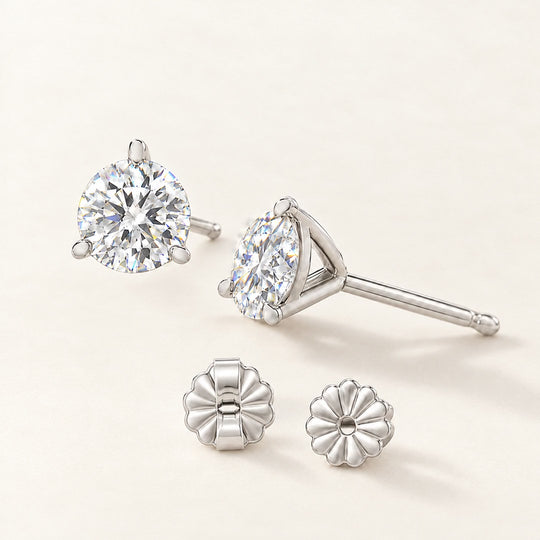 Three-Prong Martini Lab Grown Diamond Studs video