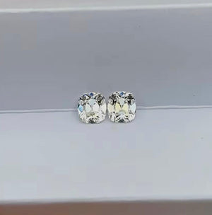 Lab Grown August Vintage Cushion diamond studs 1.40cttw