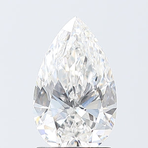 1.65ct F VS1 Cherry Picked Pear Brilliant  Lab Grown Diamond