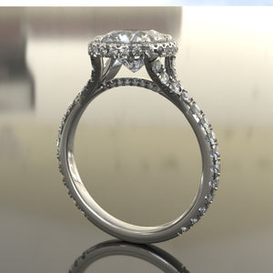 Amanda Signature Split Prong 3d Halo