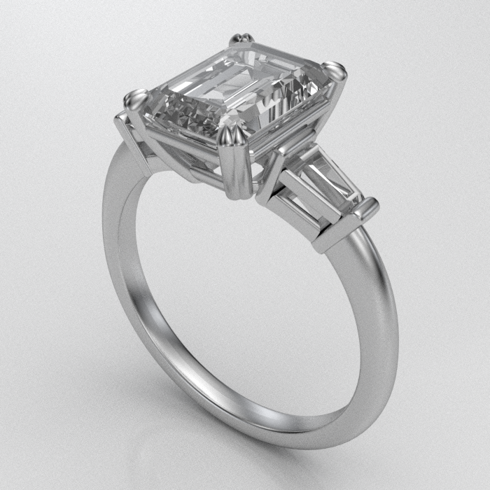 Tapered baguette hot sale setting