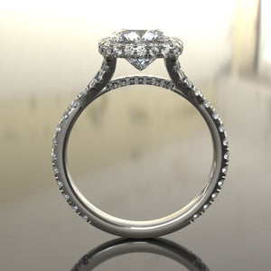 Amanda Signature Split Prong 3d Halo