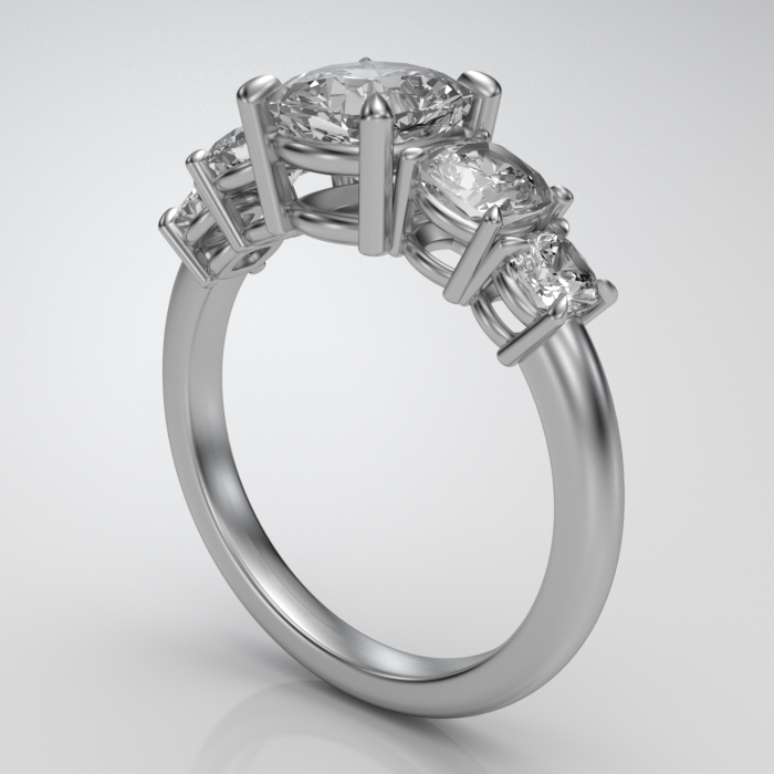 Vintage 5 2025 diamond ring