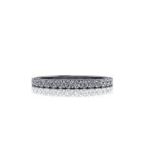 18K White Gold Lab Grown Diamond Anniversary Band