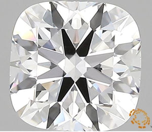 1.71ct F VS1 Square Cushion Hearts & Arrows Lab Grown Diamond