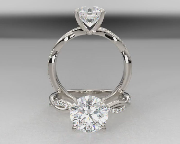 Brette's Signature Weaved Diamond Setting