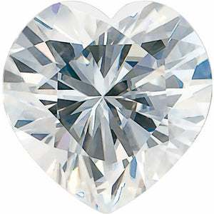 7 x 7mm Heart Shaped Moissanite