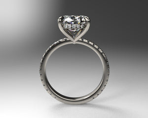 Signature Split Prong Hidden Halo w Lab Diamonds