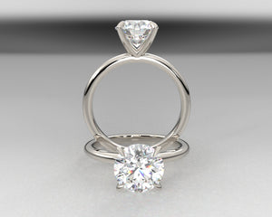 Classic Signature Rounded Shank Solitaire