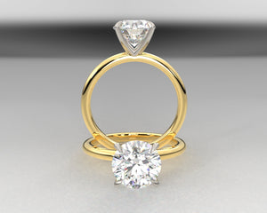 Classic Signature Rounded Shank Solitaire