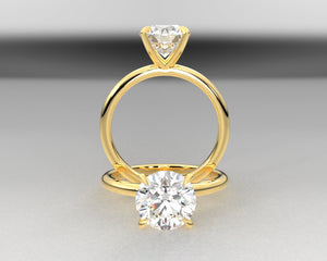 Classic Signature Rounded Shank Solitaire
