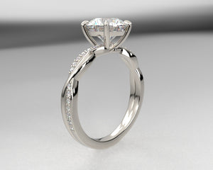 Brette's Signature Weaved Diamond Setting