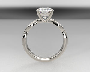 Brette's Signature Weaved Diamond Setting