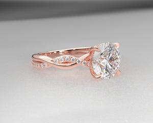 Brette's Signature Weaved Diamond Setting