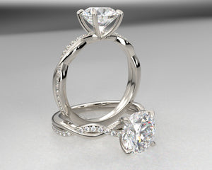 Brette's Signature Weaved Diamond Setting